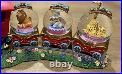 Disney Snow globe Casey Junior & Dumbo Triple Snowglobe Original Box