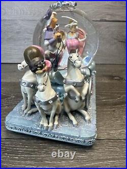 Disney Snowglobe Cinderella & Prince Musical Carriage Motorized 50th Anniversary