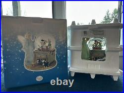 Disney? Snowglobe Pinocchio & Blue Fairy Snow Globe Musical Toyland Boxed