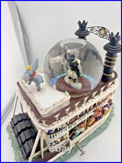 Disney Steamboat Willie Liberty Belle River Boat Mickey Musical Snow globe READ