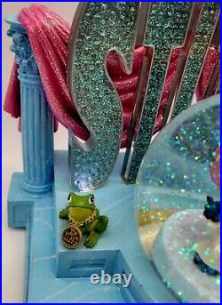 Disney Stitch Elvis Snow Globe Musical Light Up Fan Working Glitter