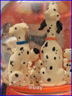 Disney Store 101 Dalmatians Snow Globe Music Box Cruella de Vil Tune New with Box