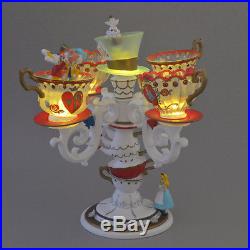 Disney Store ALICE TEA PARTY LED light Tea cup lamp figure illumination Ornament