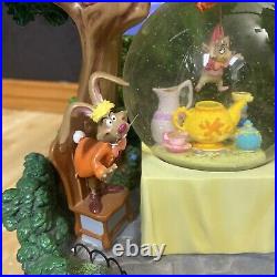 Disney Store Alice In Wonderland Mad Hatter Tea Party Snowglobe