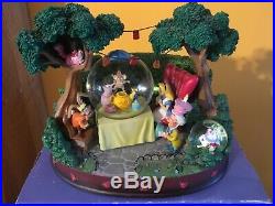 Disney Store Alice In Wonderland Snow Globe Mad Hatter's Tea Party Original Box