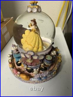 Disney Store Beauty And The Beast Be Our Guest Musical Snow Globe