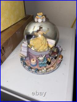 Disney Store Beauty And The Beast Be Our Guest Musical Snow Globe
