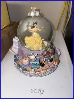 Disney Store Beauty And The Beast Be Our Guest Musical Snow Globe