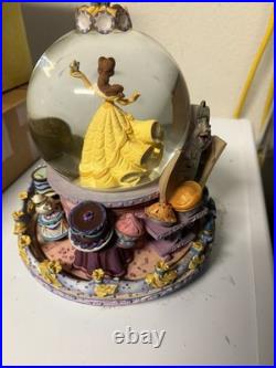 Disney Store Beauty And The Beast Be Our Guest Musical Snow Globe
