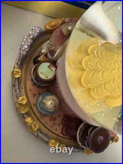 Disney Store Beauty And The Beast Be Our Guest Musical Snow Globe