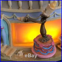 Disney Store Beauty and the Beast Hourglass Musical Light Up Disney Snowglobe
