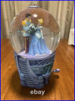 Disney Store Cinderella & Prince Charming Musical Snow Globe So This Is Love