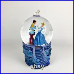 Disney Store Cinderella & Prince Charming Snow Globe So This is Love Musical