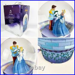 Disney Store Cinderella & Prince Charming Snow Globe So This is Love Musical