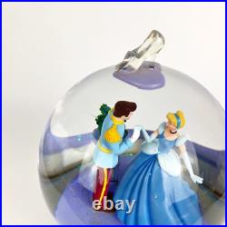Disney Store Cinderella & Prince Charming Snow Globe So This is Love Musical