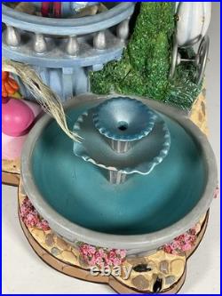 Disney Store Cinderella Rotating Fountain Snow globe READ DESCRIPTION