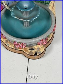 Disney Store Cinderella Rotating Fountain Snow globe READ DESCRIPTION