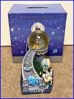 Disney Store Cinderella Staircase Musical Light-Up Snow Globe