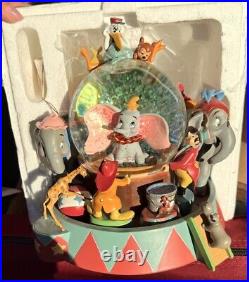 Disney Store Dumbo Animated Musical Snow Globe Entry of the Gladiators Rare