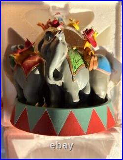 Disney Store Dumbo Animated Musical Snow Globe Entry of the Gladiators Rare