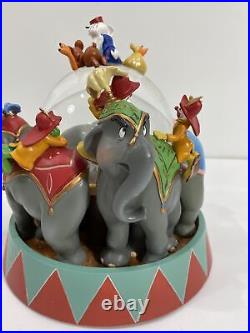 Disney Store Dumbo Animated Musical Snow Globe Entry of the Gladiators Rare