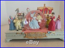 Disney Store Exclusive 60th Anniversary Cinderella Wedding Music Snowglobe AS IS