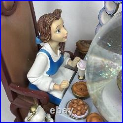 Disney Store Exclusive CIB 8 Beauty and the Beast Be Our Guest Snow Globe 26735