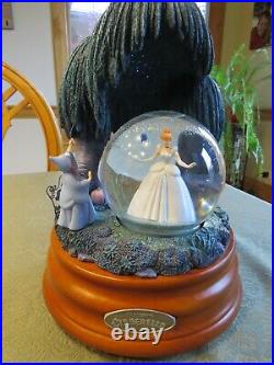Disney Store Exclusive Cinderella 55th Anniversary Snow Globe, Lights & Music