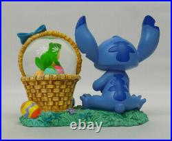 Disney Store Exclusive Lilo and Stitch Easter Snow Globe Figurine NO BOX