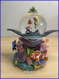 Disney Store Finding Nemo Musical Snow Globe Mr. Ray Nemo Dory Pixar withBox works
