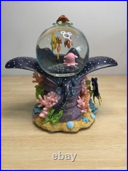 Disney Store Finding Nemo Musical Snow Globe Mr. Ray Nemo Dory Pixar withBox works