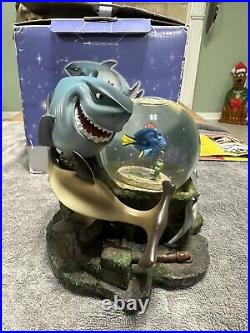 Disney Store Finding Nemo Snow Globe 3 Sharks Dory Nemo See Description READ