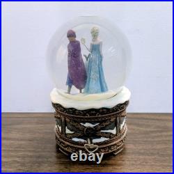 Disney Store Frozen Elsa Anna & Olaf Musical Snow Globe LET IT GO Snowglobe VGC
