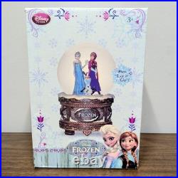 Disney Store Frozen Elsa Anna & Olaf Musical Snow Globe LET IT GO Snowglobe VGC