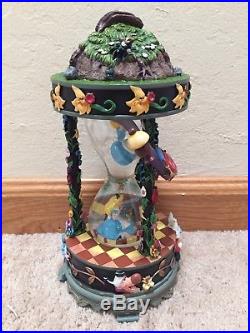 Disney Store Japan 25th Anniversary Alice in Wonderland Hourglass Snow Globe
