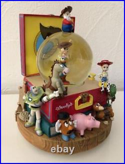 Disney Store Japan Toy Story 2 Snow Globe Music Box H17cm Working Vintage USED