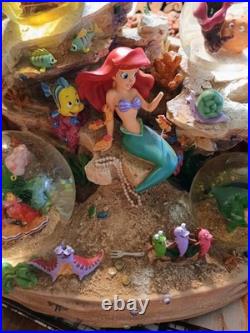 Disney Store Large Rare Snow Globe Little Mermaid Under The Sea Disney Store Large Rare Snow Globe Little Mermaid Under The Sea
