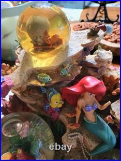 Disney Store Large Rare Snow Globe Little Mermaid Under The Sea Disney Store Large Rare Snow Globe Little Mermaid Under The Sea