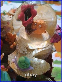 Disney Store Large Rare Snow Globe Little Mermaid Under The Sea Disney Store Large Rare Snow Globe Little Mermaid Under The Sea