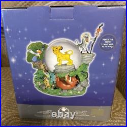 Disney Store Lion King & Friends Musical Snow Globe New