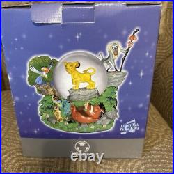 Disney Store Lion King & Friends Musical Snow Globe New