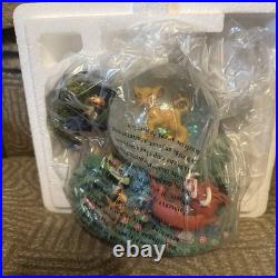 Disney Store Lion King & Friends Musical Snow Globe New