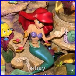Disney Store Little Mermaid Ariel Musical Snow Globe Under The Sea TESTED Read
