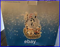 Disney Store Mickey 75th Anniversary Steamboat Ride Snowglobe w Original Box
