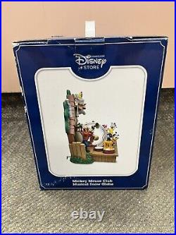 Disney Store Mickey Mouse Club Musical Snow Globe New In Box St