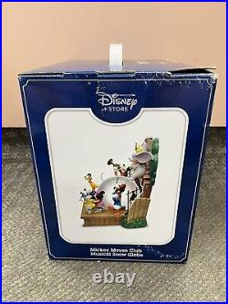 Disney Store Mickey Mouse Club Musical Snow Globe New In Box St