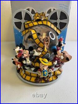 Disney Store Mickey Mouse March Musical Through The Years Snow Globe Item #95522