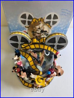 Disney Store Mickey Mouse March Musical Through The Years Snow Globe Item #95522