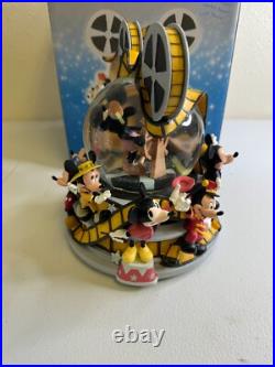 Disney Store Mickey Mouse March Musical Through The Years Snow Globe Item #95522