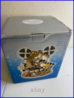 Disney Store Mickey Mouse March Musical Through The Years Snow Globe Item #95522